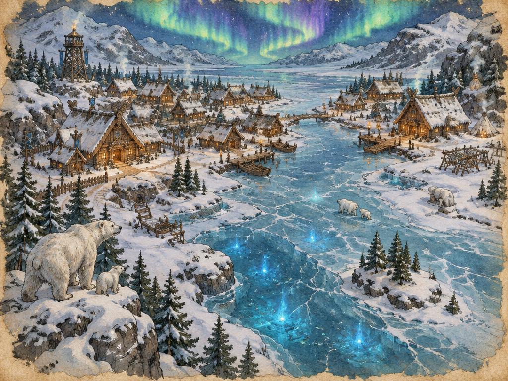 Illustrated map of Frostmere