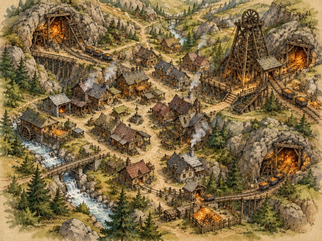 Illustrated map of Ironroot