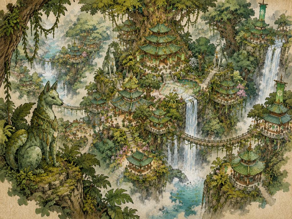 Illustrated map of Jadeveil