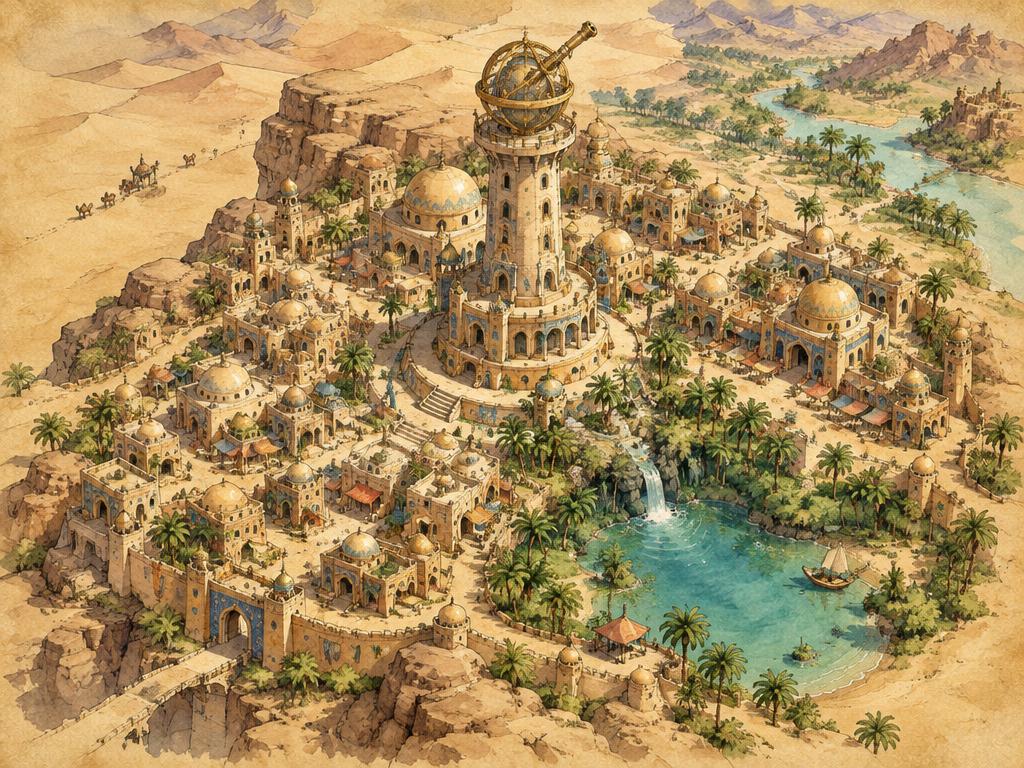 Illustrated map of Sunspire
